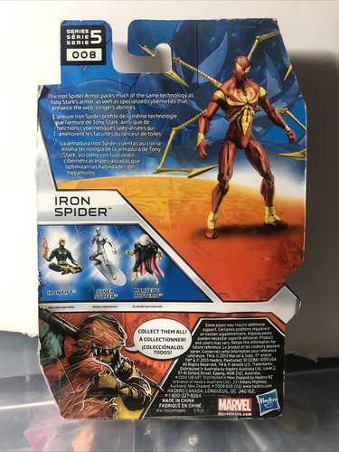 Marvel Universe Modellino IRON SPIDER 3,75" Serie 5 #008 2013 LEGGERE BENE - Foto 10 di 10