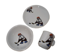 Seltmann Weiden Kindersatz Kindergeschirr 3-tlg.Eishockey Berlin 20451 Porzellan