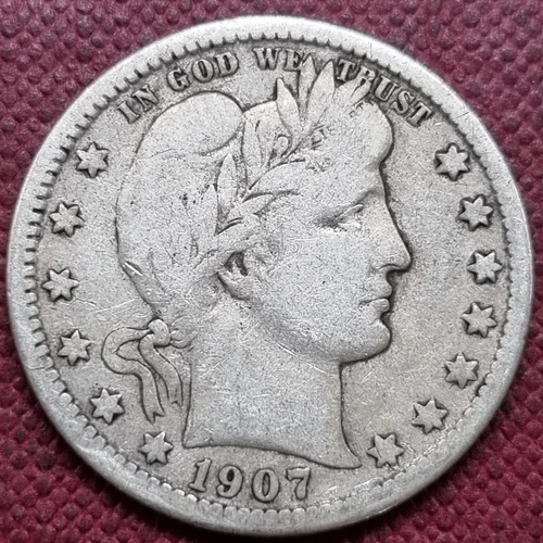 1907 O Barber Quarter 25c Better Grade #80831