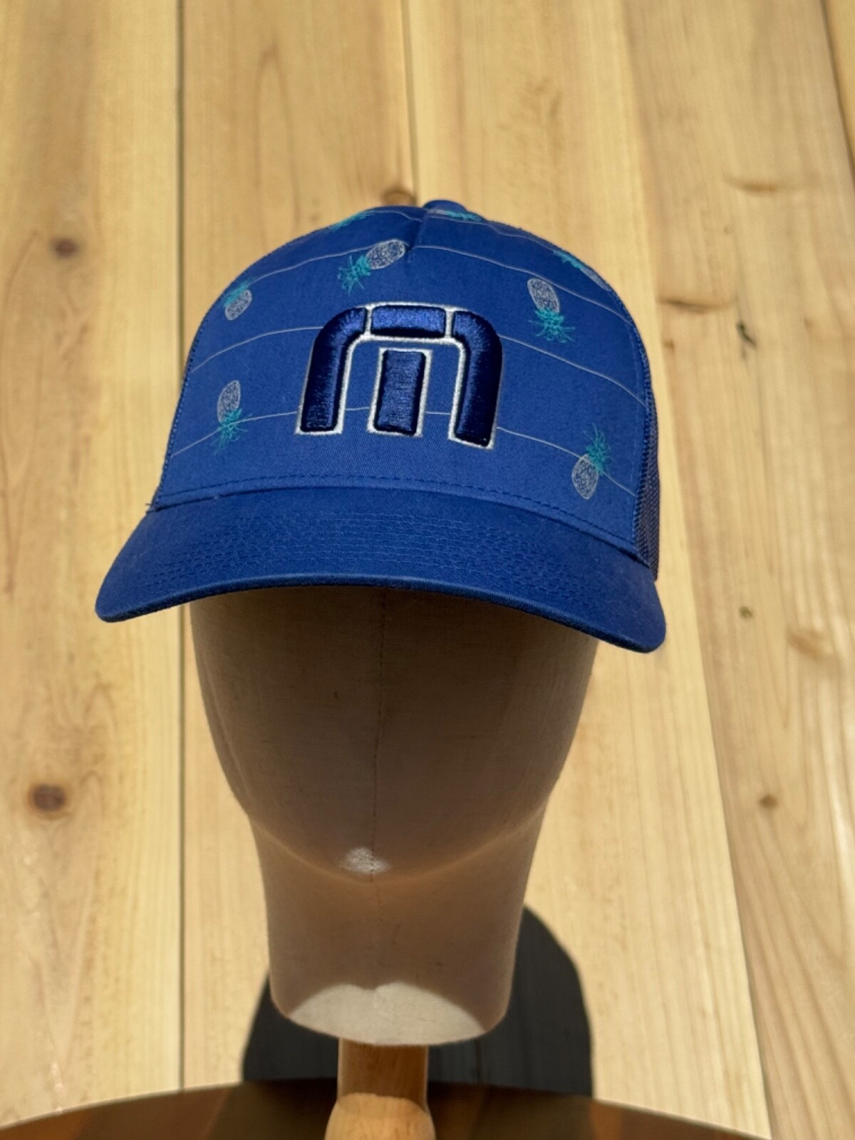 Travis Mathew Pineapple Print Snapback Trucker Me… - image 2