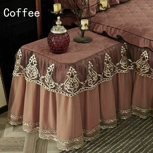 1x Luxus Staubschutz Kleine Tischdecke Nachttisch Schutzplatte Wohndeko Multi - Bild 10 von 11
