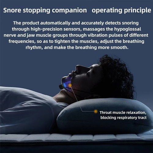 Sleep Apnea Stop Snore Aid Stopper Micro Electric Noise Anti Snoring Device DE - Bild 55 von 68