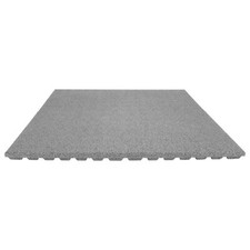 Fallschutzplatte 100x100x4 cm Grau Gummiplatte Fallschutzmatte Spielplatzmatte