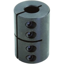 Climax Metals CC-050-037 Black Oxide Plated Mild Steel Clamping Coupling 1/2"...