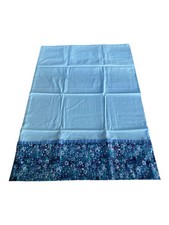 Queen Size Pillowcase Handmade Cotton Blue Flowers Ditzy 20 x 30