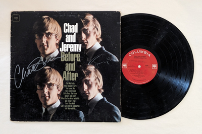 CHAD and JEREMY signed RECORD LP Before and After FOLK autograph