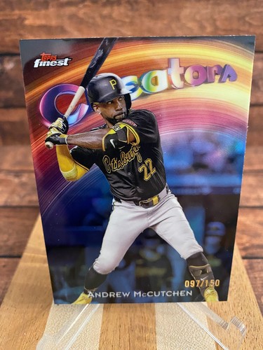 2025 Topps Finest Creators Blue Refractor #C-2 Andrew McCutchen /150 Pirates