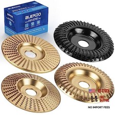 Wood Carving Disc Set for Angle Grinder - 4" or 4 1/2" - 4PC