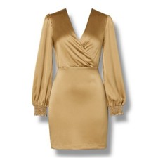 Marciano Guess Daydream Dress Satin Bronze US 4 / EU 40 – New with Tags