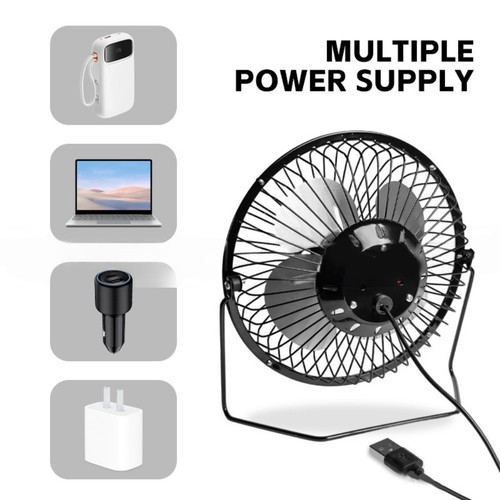 Portable Outdoor 10W Solar Panel Fan 8 Inch with Mobile Device Charging - Picture 2 of 12