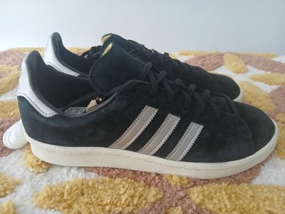 Adidas Campus Black Metallic Silver - Size 8.5  80s