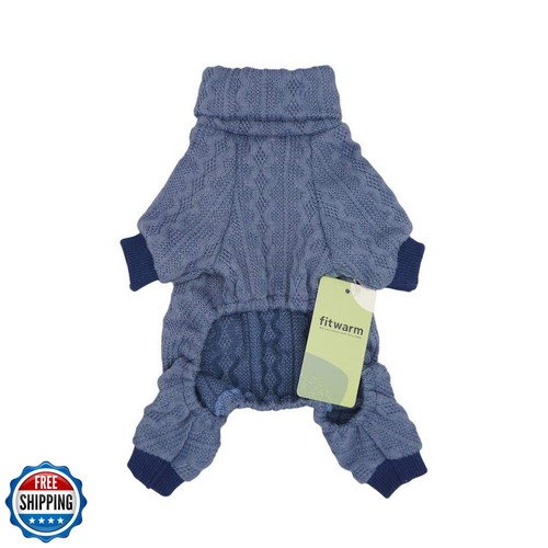 Fitwarm Turtleneck Knitted Dog Sweaters Winter Outfits Pet Coats Cat Clothes  - Bild 5 von 5