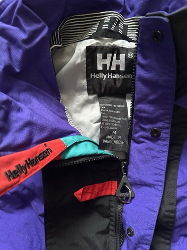 Helly Hansen Vintage Ski Jacket Size Medium Matches Jordan Aqua 8 - Picture 5 of 14