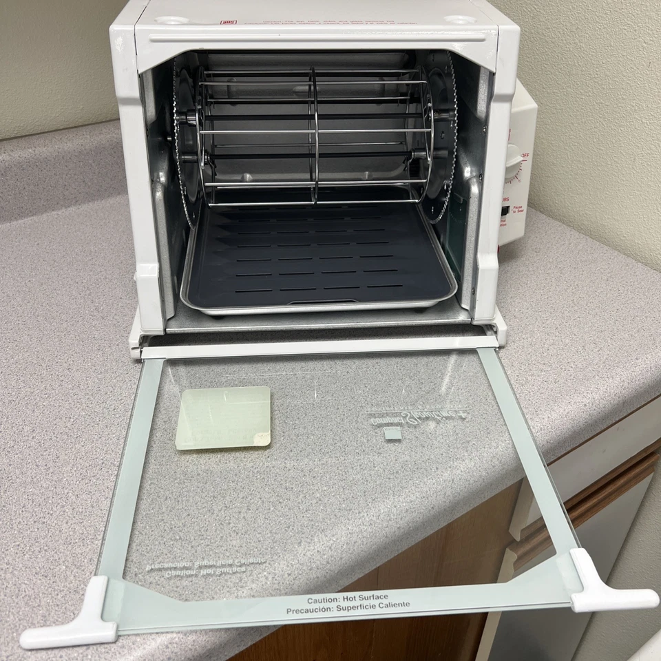 Ronco 小巧型 SHOWTIME PLUS + 烤架和烧烤炉 白色 型号 3000T 非常好 — 第 3/4 张图片