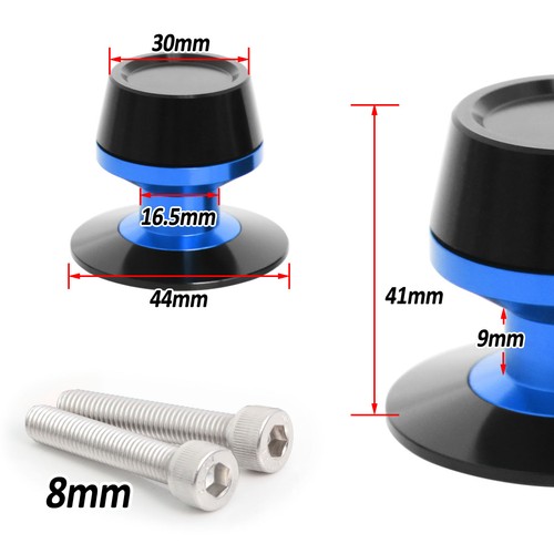 Blue Aluminum 8MM Rear Swingarm Spools Sliders for BMW S1000 RR / XR / Naked - Picture 4 of 7