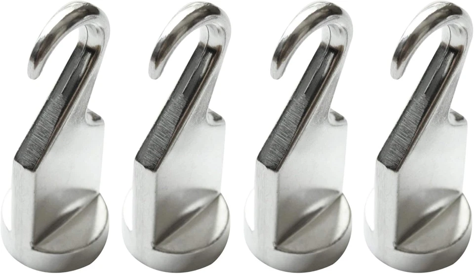 Ganchos fijos para sartén de fundición sólida, juego de 4 Foto 3 de 4