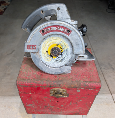 #ad #ad Vintage Porter Cable 146 3 6.5” Circular Saw and Case Tested Works $55.00