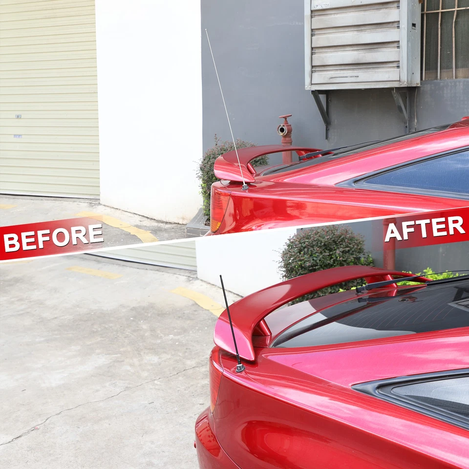 Mástil de antena de metal negro 32 cm AM/FM RAG para Toyota Celica 2002-2005 Foto 2 de 4