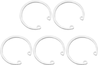 Quarkzman 5 StüCk Innen-Sicherungsring Sprengring 55Mm Silberfarben