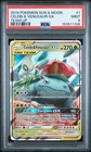 2019 POKEMON SUN & MOON TEAM UP #1 CELEBI & VENUSAUR GX PSA 9
