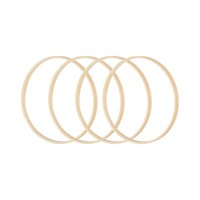 6 Zoll Bambus-Makramee-Hoop, 10Stk Holz-Blumen-Hoop-Bastelringe FüR Diy-Makramee