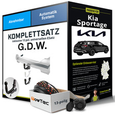 Für KIA Sportage V Typ NQ5 Anhängerkupplung abnehmbar +eSatz 13pol uni 21- NEU