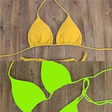 Female Swimwear Brazilian Swimwear Moderate Elasticity Polyester Fabric