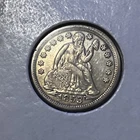 1853 Seated Liberty United States Half Dime With Arrows EF Details - Lot 1130