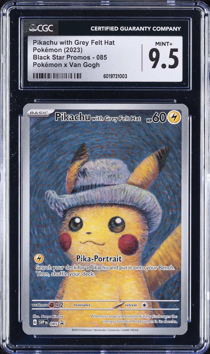 2023 POKEMON #085 PIKACHU WITH GREY FELT HAT CGC 9.5 | eBay 2023 POKEMON #085 PIKACHU WITH GREY FELT HAT CGC 9.5 | eBay