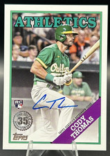 2023 Topps Series 2 Cody Thomas #88BA-CT 1988 35th Anniversary Auto Athletics RC