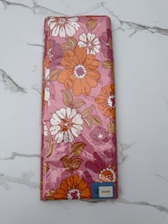 Vintage Gaynights Flat Sheet 70 x 100 PinkFloral 100% Cotton Retro New