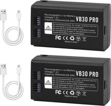 VB30 VB26 Flash Battery -VB26A VB26B Lithium Battery Pack for GODOX 2 Pack - NEW