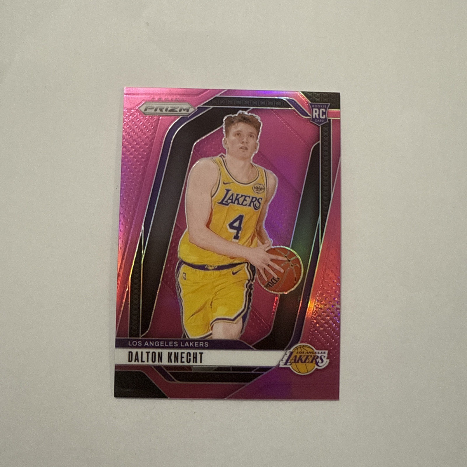 2024-25 Panini Prizm #238 Rookie DALTON KNECHT LA Lakers RC PINK PRIZM 223/249