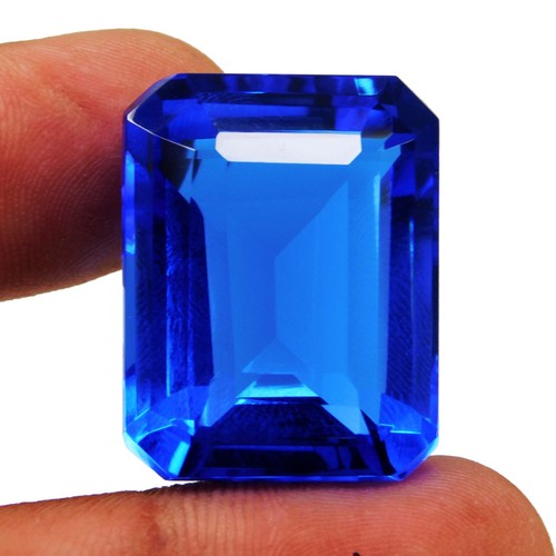 Natural 55.20 Ct Mind Blowing AA+ Blue Tanzanite Emerald Cut Certified Gemstone