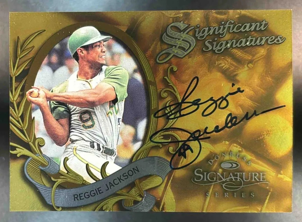 1997 Donruss Signature Series Reggie Jackson Significant Signatures /2000 Auto