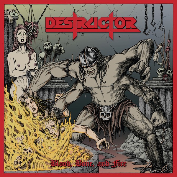 Destructor - Blood Bone And Fire Cloudy Blood Vinyl - Vinyl Record - F72Z-image