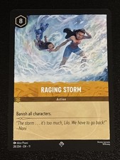 Disney Lorcana Winterspell Raging Storm 28/204 NM Super Rare