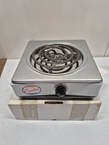 Vintage Capitol Rangette Burner #UL-280 Portable Electric Hotplate 700 Watts