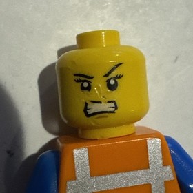 LEGO Movie 2015 Minifigure Emmet 2-Sided Head Lopsided Sad / Happy 70818