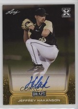 2020 Leaf Draft Auto Gold Jeffrey Hakanson #BA-JH2 Auto 1cx3