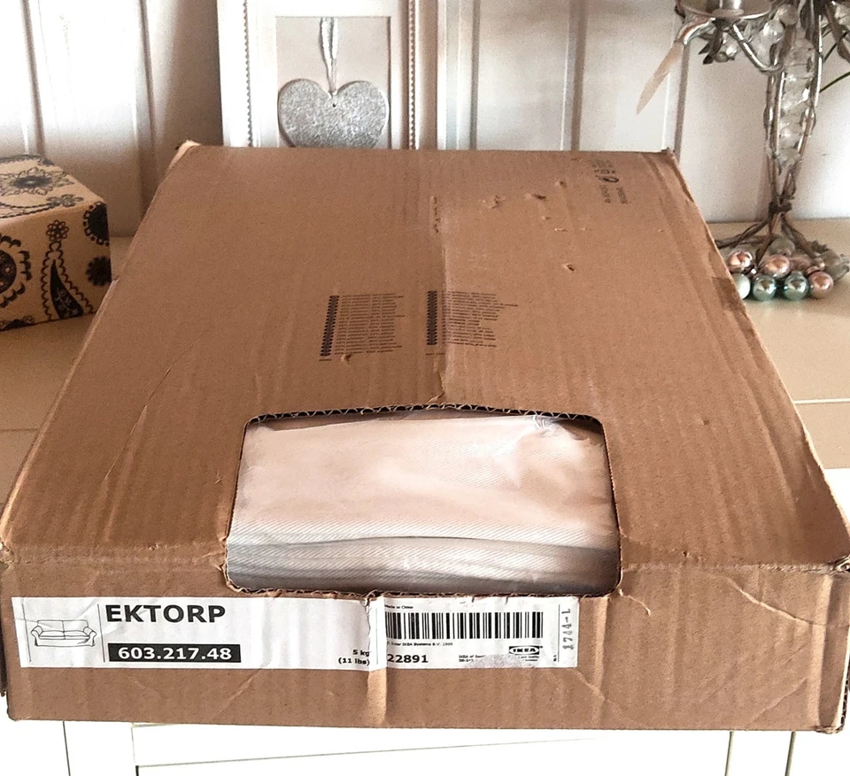 🌺Pflegeleichter Bezug für das 2er IKEA Ektorp Sofa "Vittaryd weiss" 603.217.48 - Bild 3 von 3