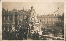 Paris, France Decorated Statue of Strasbourg Place de la Concorde Paris RPPC
