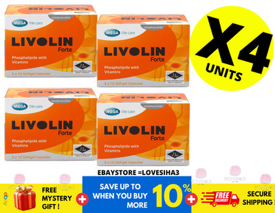 4 Boxes X 50'S Livolin Forte Liver Cleanse Detox Vitamin Supplement