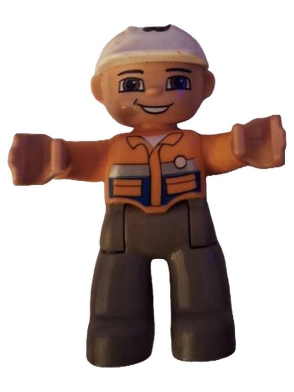 LEGO Duplo Operaio con Casco Arancio 24+ Mesi