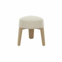 Blomus Hocker -KUON- Stoff Boucla Farbe Beige, Eiche, Filz, 66999, Shop Exclu...