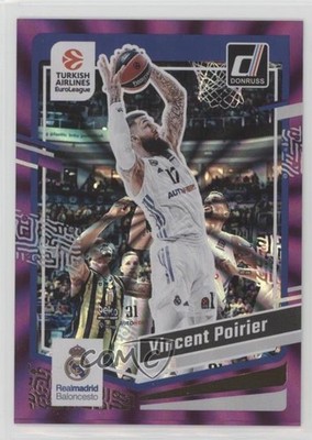 2023-24 Panini Donruss EuroLeague Purple Laser 74/99 Vincent Poirier #118 12zl