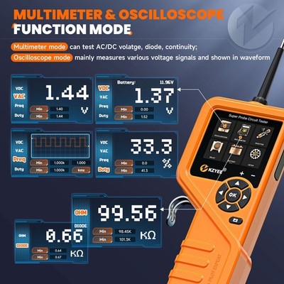 Automotive Digital Power Circuit Electrical Car PowerScan Tester 12V/24V