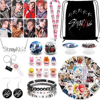 Japior Stray Kids Merch,Stray Gift Set with Drawstring medium