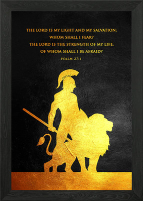 Psalm 27 1 gerahmtes Wandbild Poster Leinwanddruck Bild