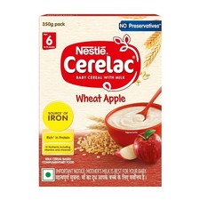 CERELAC Baby Food Cereal  Wheat Apple for 6 - 24 Months Baby 350g